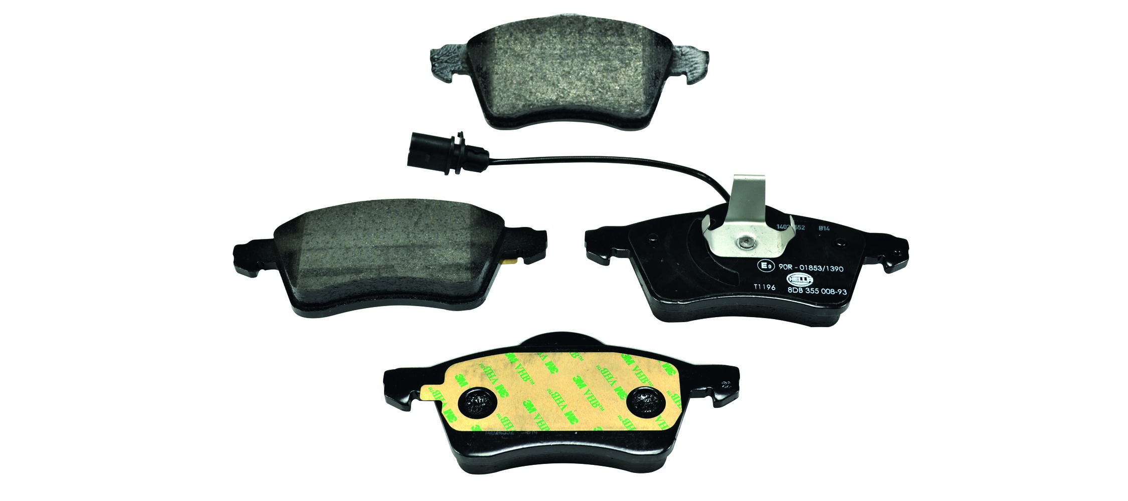 Brake Pad Set, disc brake - 8DB 355 008-931 HELLA