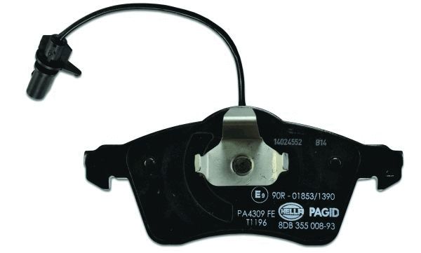 Brake Pad Set, disc brake - 8DB 355 008-931 HELLA