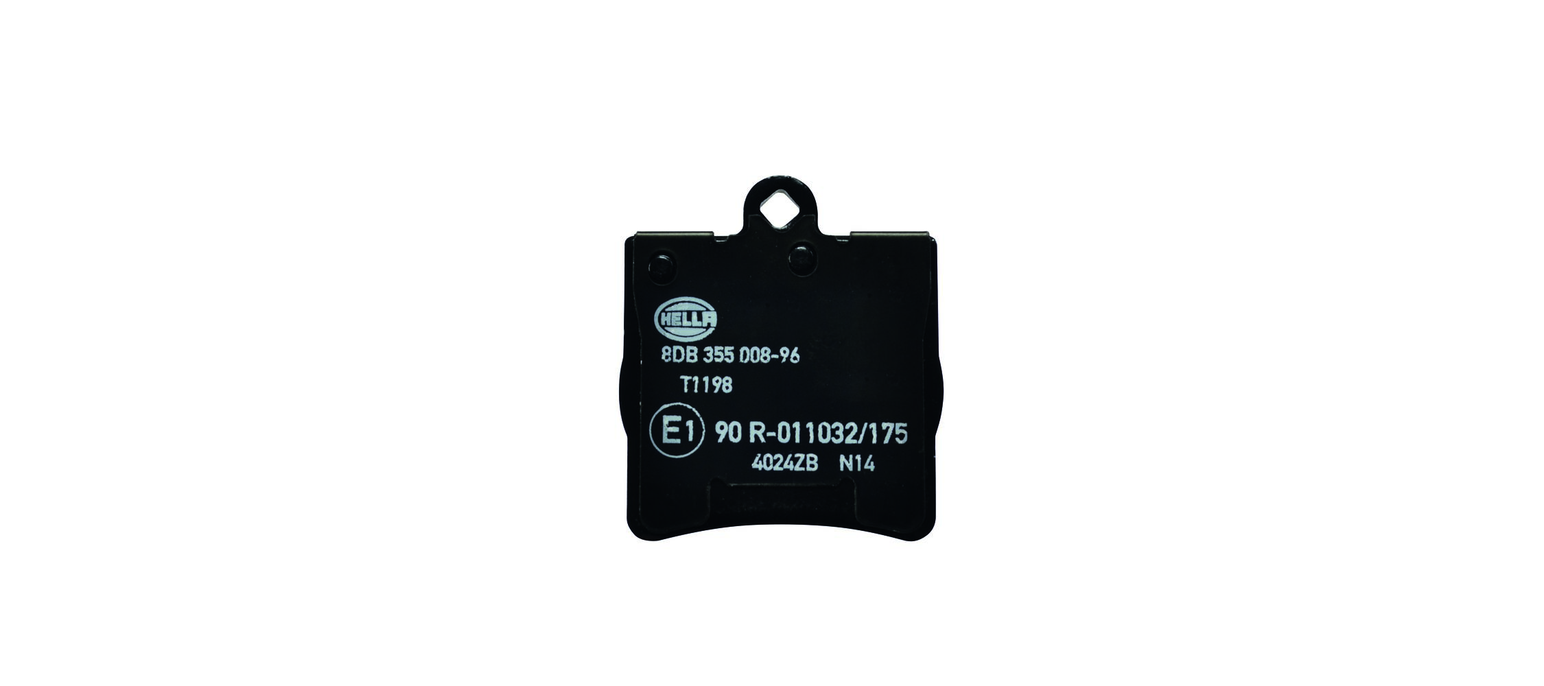 Brake Pad Set, disc brake - 8DB 355 008-961 HELLA