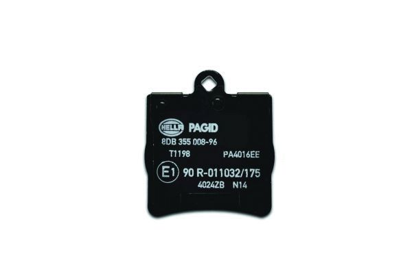 Brake Pad Set, disc brake - 8DB 355 008-961 HELLA