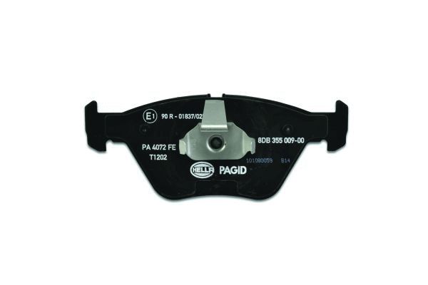 Brake Pad Set, disc brake - 8DB 355 009-001 HELLA