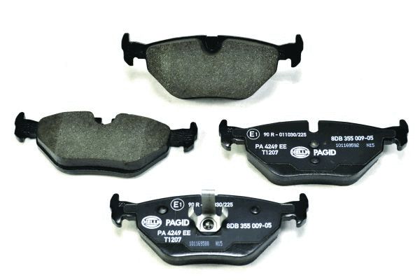 stabdžių trinkelių rinkinys, diskinis stabdys - 8DB 355 009-051 HELLA
