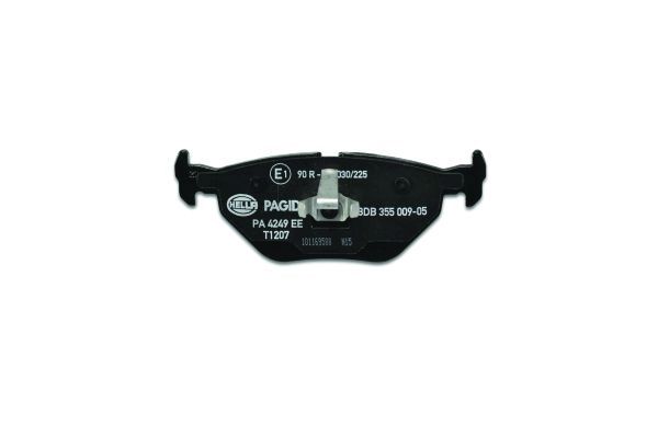 stabdžių trinkelių rinkinys, diskinis stabdys - 8DB 355 009-051 HELLA