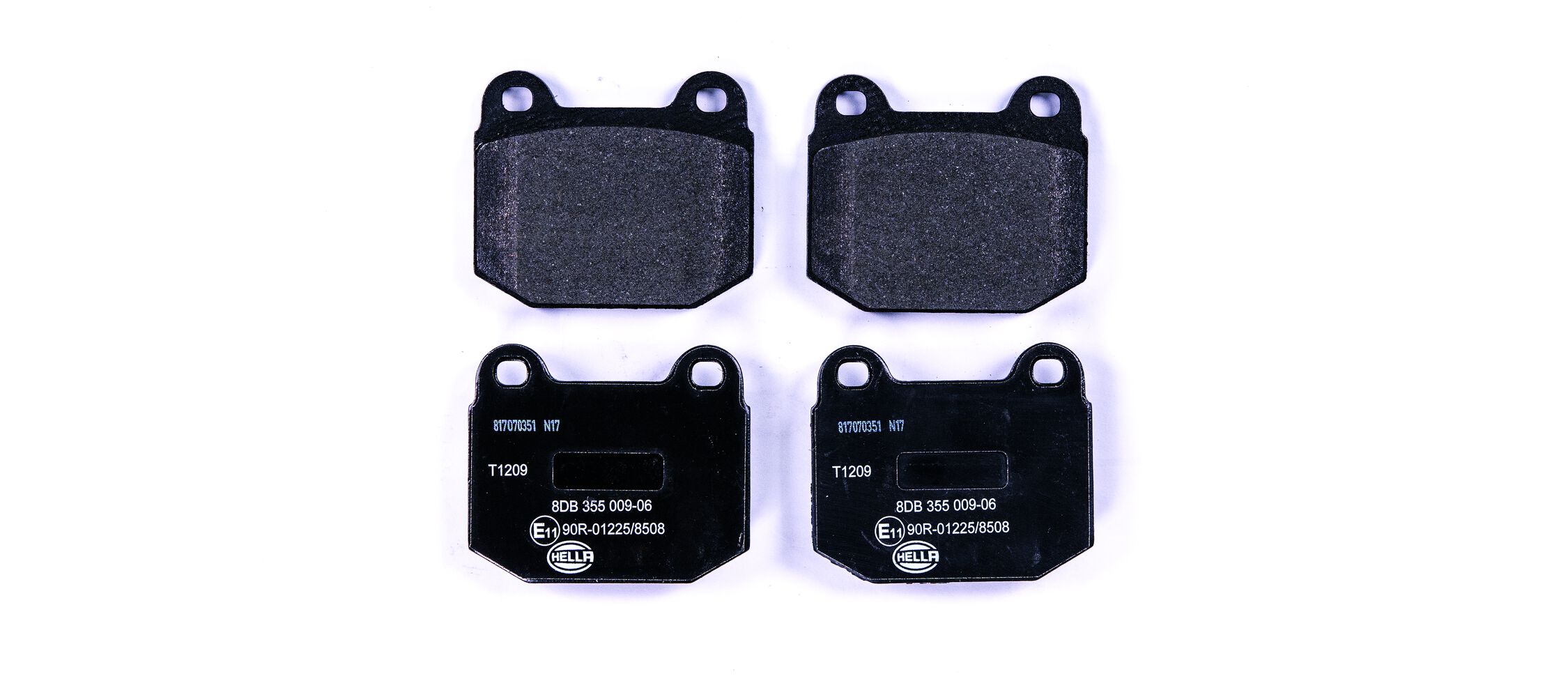 Brake Pad Set, disc brake - 8DB 355 009-061 HELLA