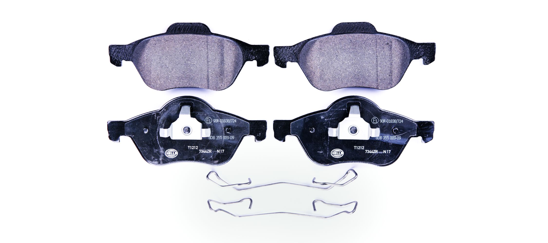 Brake Pad Set, disc brake - 8DB 355 009-091 HELLA