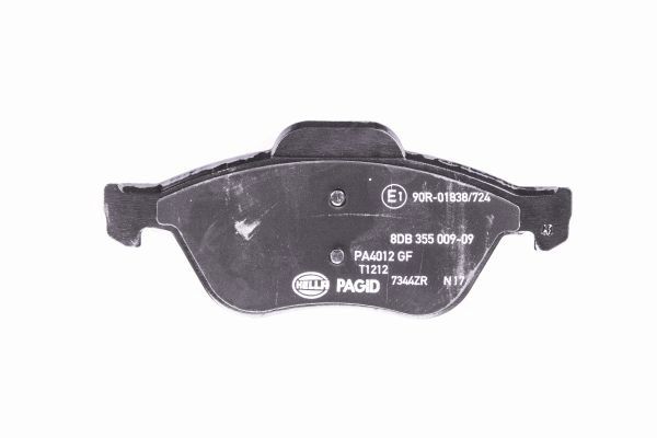 Brake Pad Set, disc brake - 8DB 355 009-091 HELLA