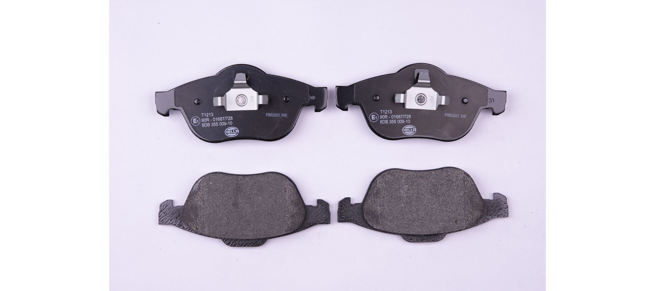 Brake Pad Set, disc brake - 8DB 355 009-101 HELLA