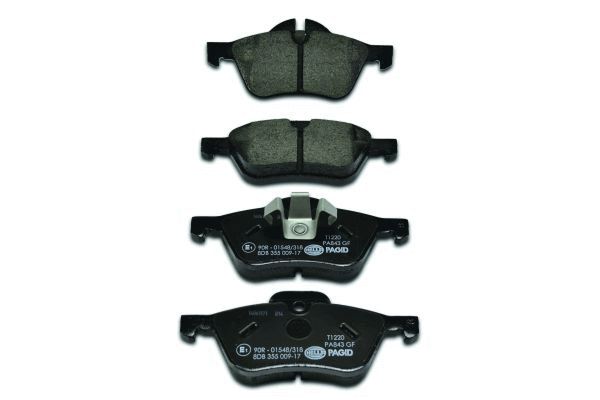 Brake Pad Set, disc brake - 8DB 355 009-171 HELLA