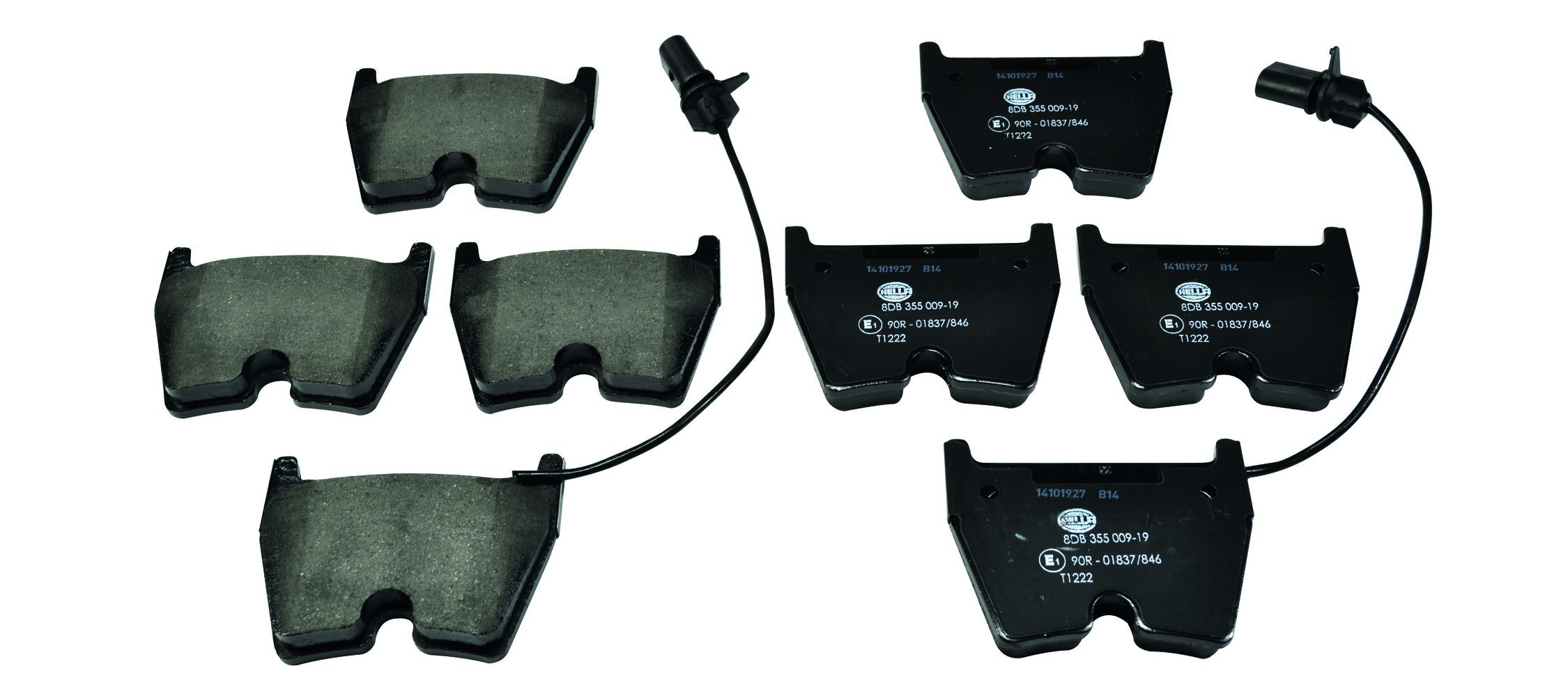 Brake Pad Set, disc brake - 8DB 355 009-191 HELLA