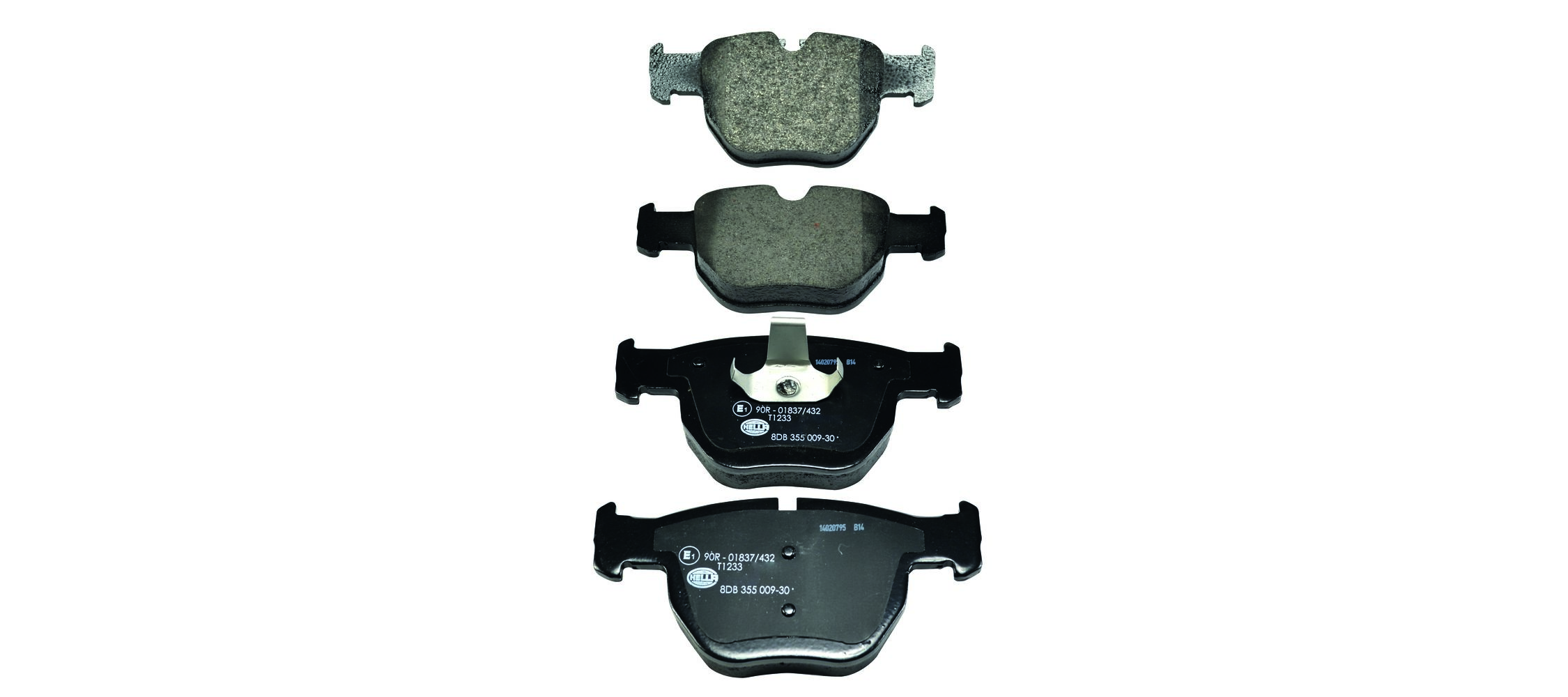 Комплект тормозных колодок, дисковый тормоз - 8DB 355 009-301 HELLA