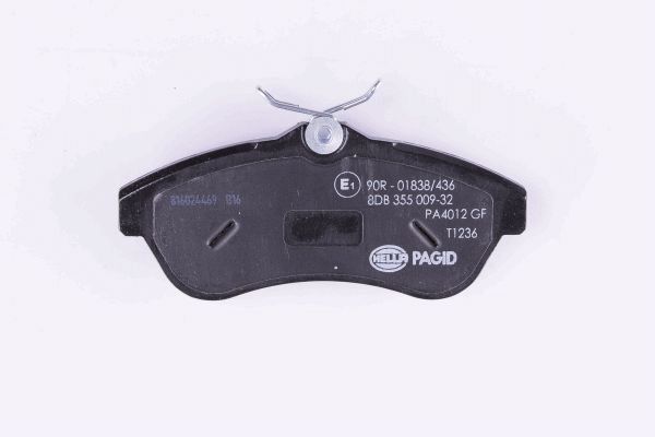 Brake Pad Set, disc brake - 8DB 355 009-321 HELLA