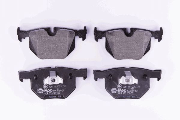 Brake Pad Set, disc brake - 8DB 355 009-331 HELLA