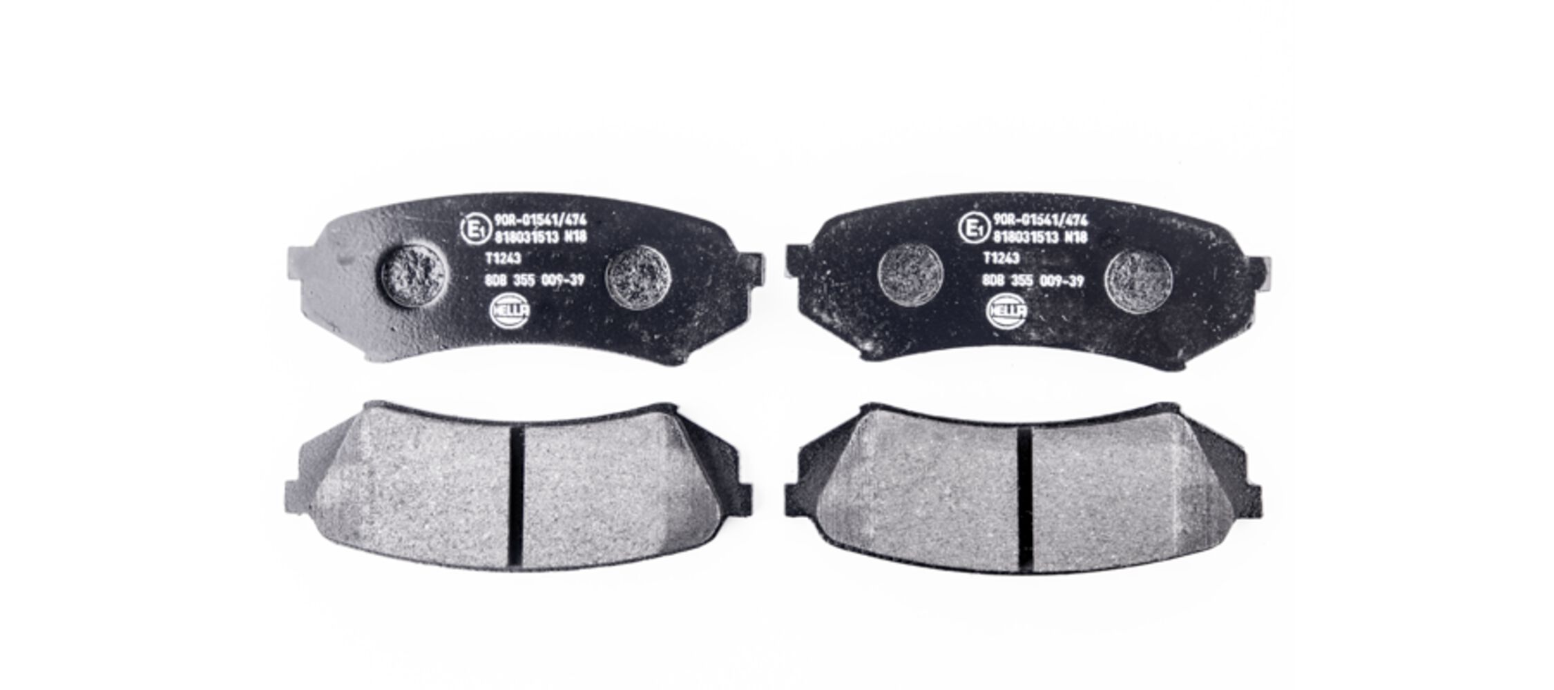 Brake Pad Set, disc brake - 8DB 355 009-391 HELLA