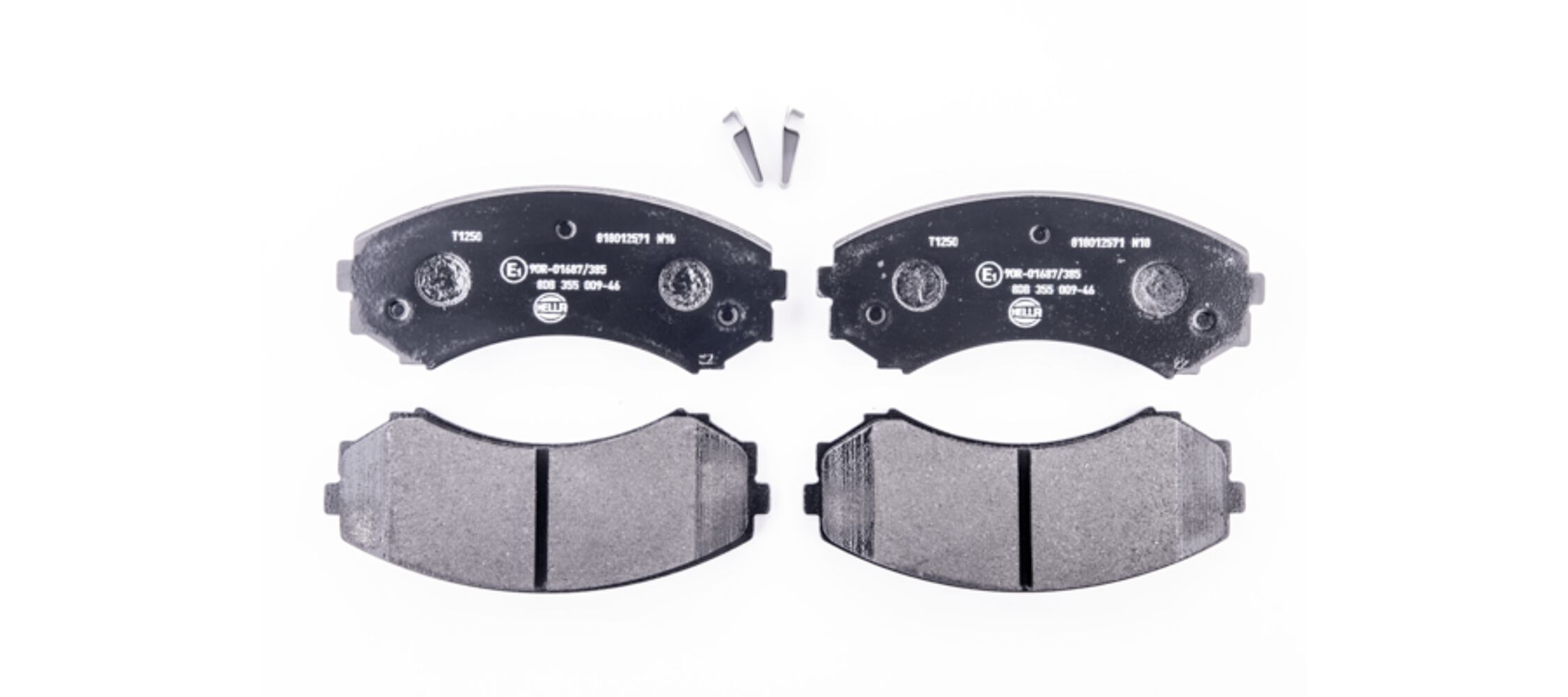 stabdžių trinkelių rinkinys, diskinis stabdys - 8DB 355 009-461 HELLA