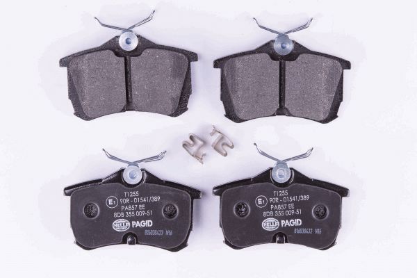 Brake Pad Set, disc brake - 8DB 355 009-511 HELLA
