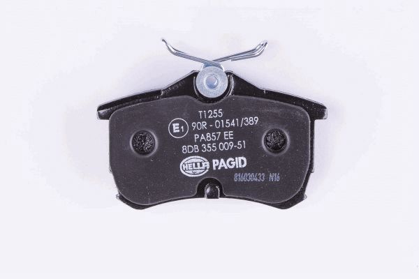 Brake Pad Set, disc brake - 8DB 355 009-511 HELLA