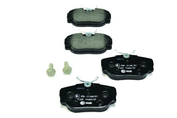 Bremsbelagsatz, Scheibenbremse - 8DB 355 009-541 HELLA