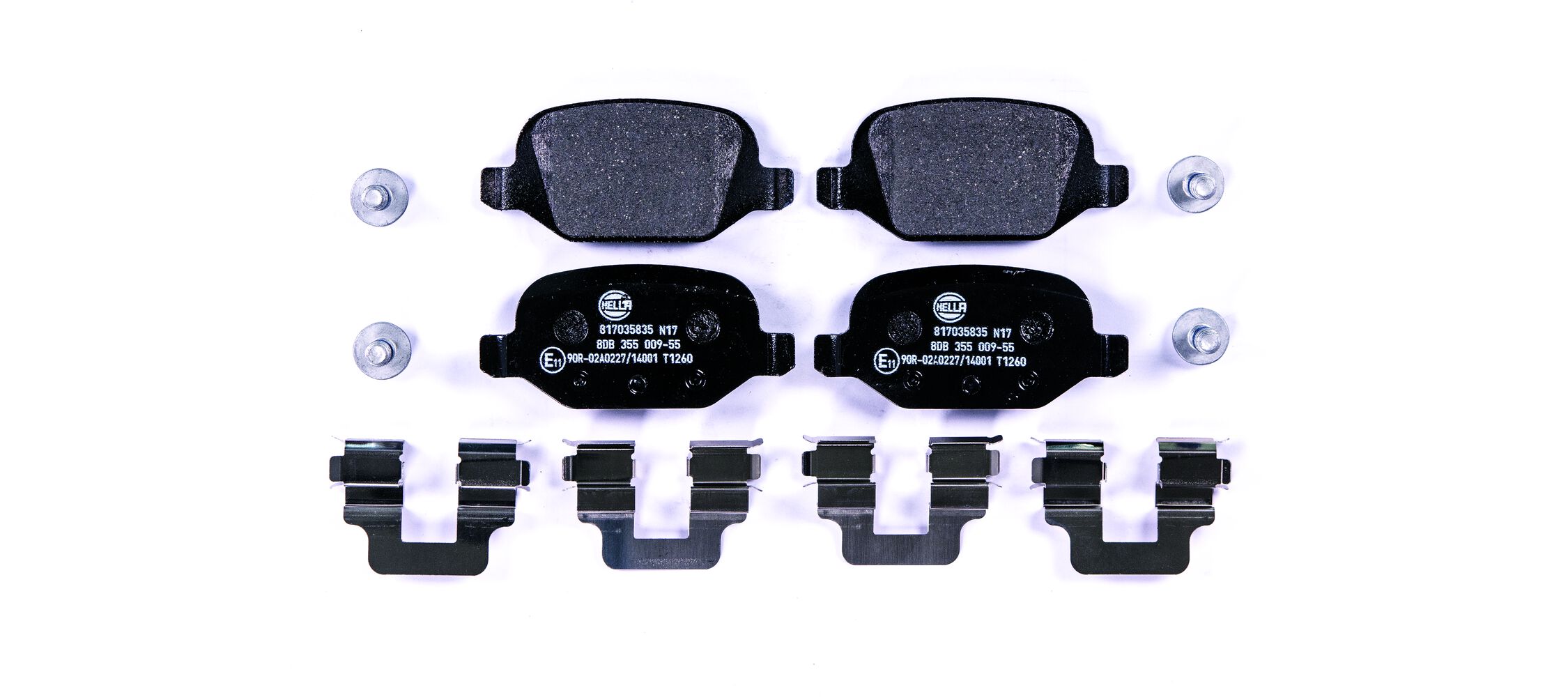 Kit pastiglie freno, Freno a disco - 8DB 355 009-551 HELLA