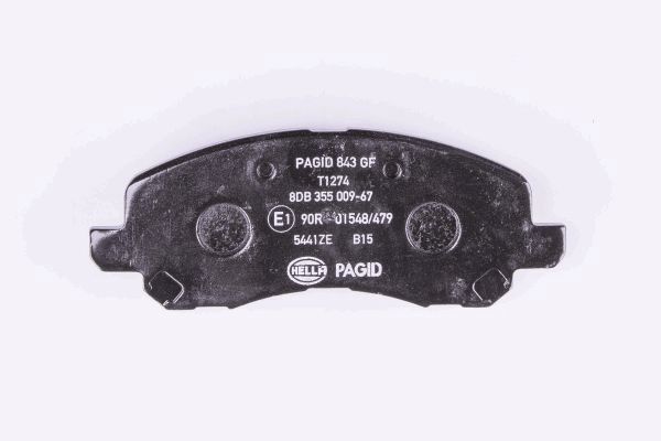 Brake Pad Set, disc brake - 8DB 355 009-671 HELLA