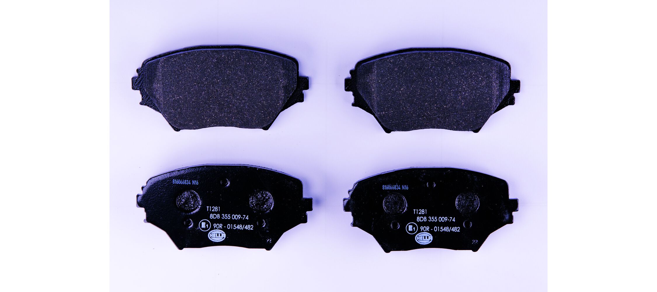 Brake Pad Set, disc brake - 8DB 355 009-741 HELLA