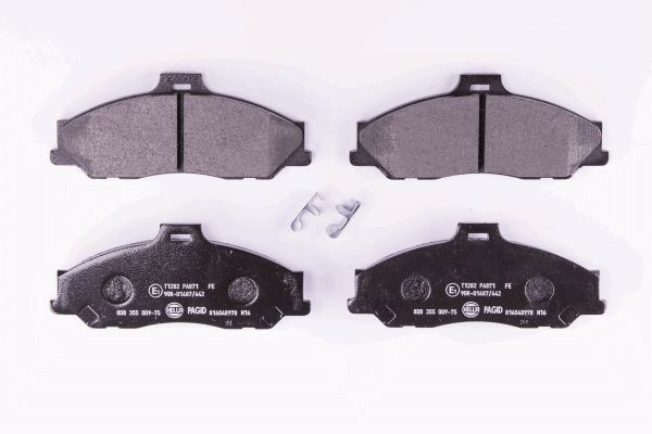 Brake Pad Set, disc brake - 8DB 355 009-751 HELLA