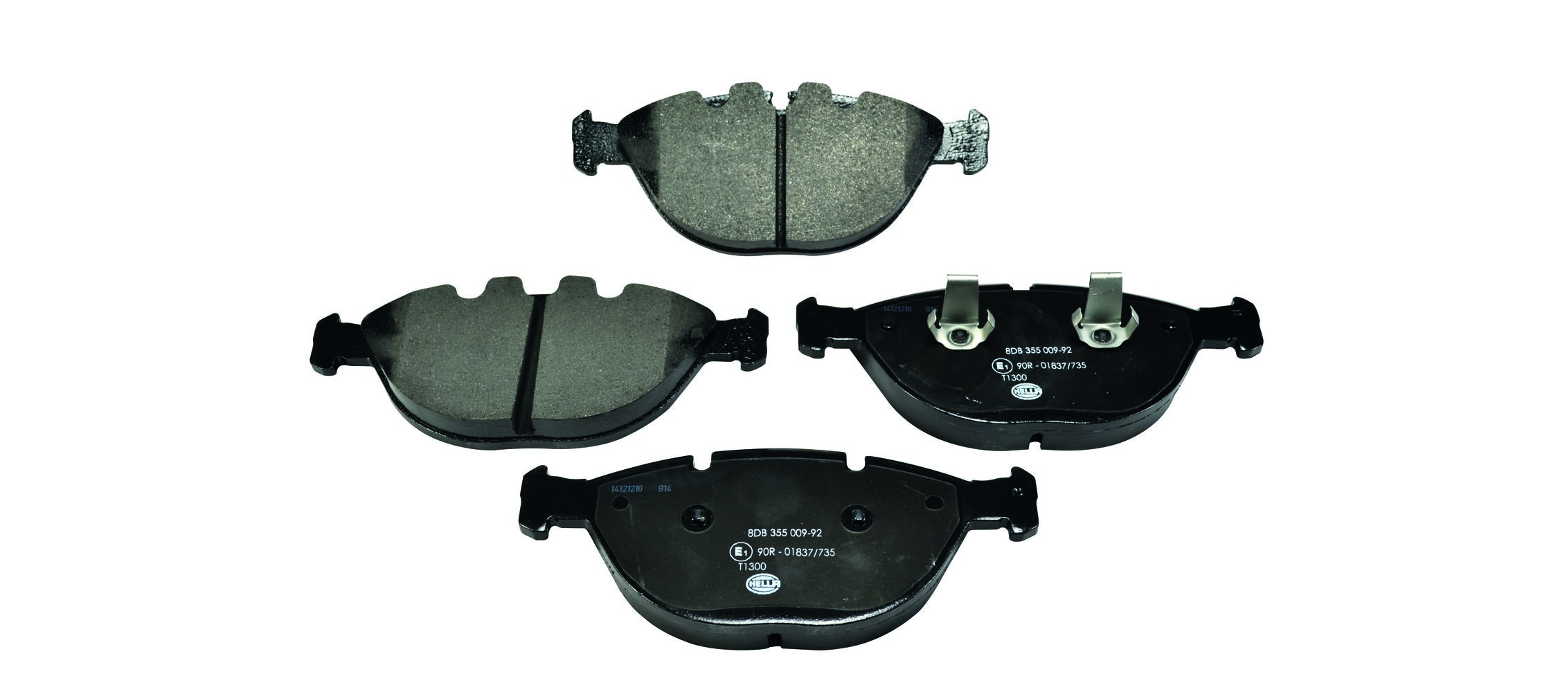 Brake Pad Set, disc brake - 8DB 355 009-921 HELLA
