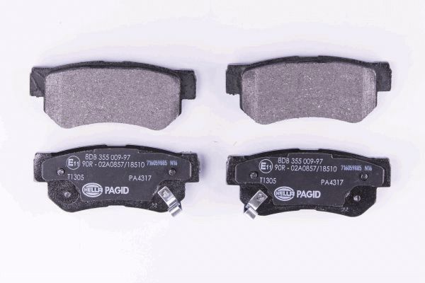Kit pastiglie freno, Freno a disco - 8DB 355 009-971 HELLA