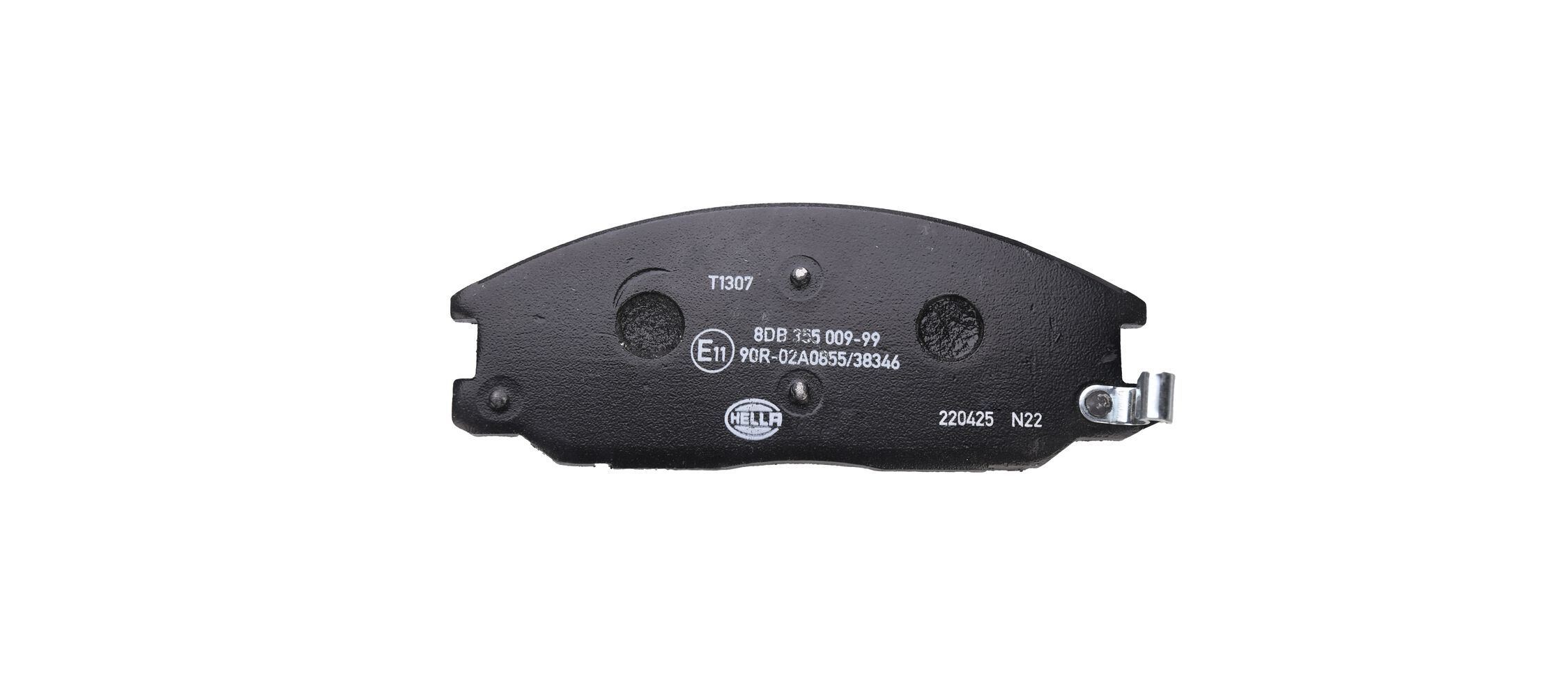Brake Pad Set, disc brake - 8DB 355 009-991 HELLA