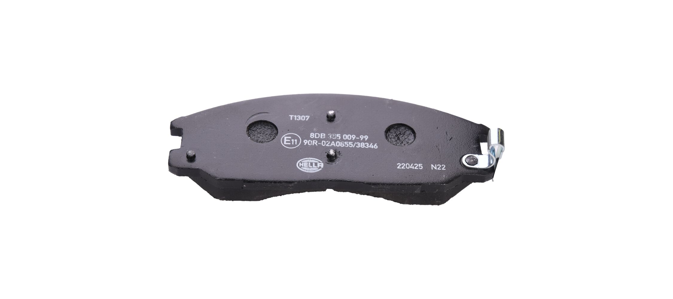 Brake Pad Set, disc brake - 8DB 355 009-991 HELLA