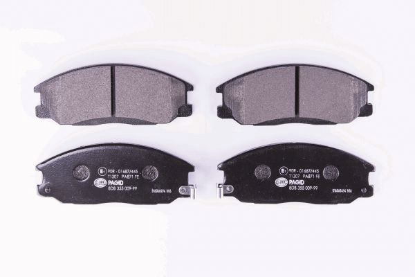Brake Pad Set, disc brake - 8DB 355 009-991 HELLA