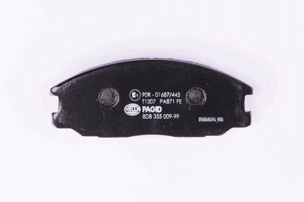 Brake Pad Set, disc brake - 8DB 355 009-991 HELLA