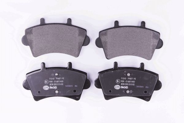 Brake Pad Set, disc brake - 8DB 355 010-021 HELLA