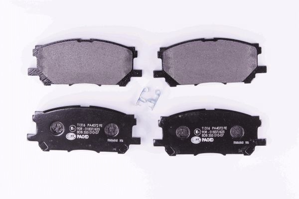 Brake Pad Set, disc brake - 8DB 355 010-071 HELLA