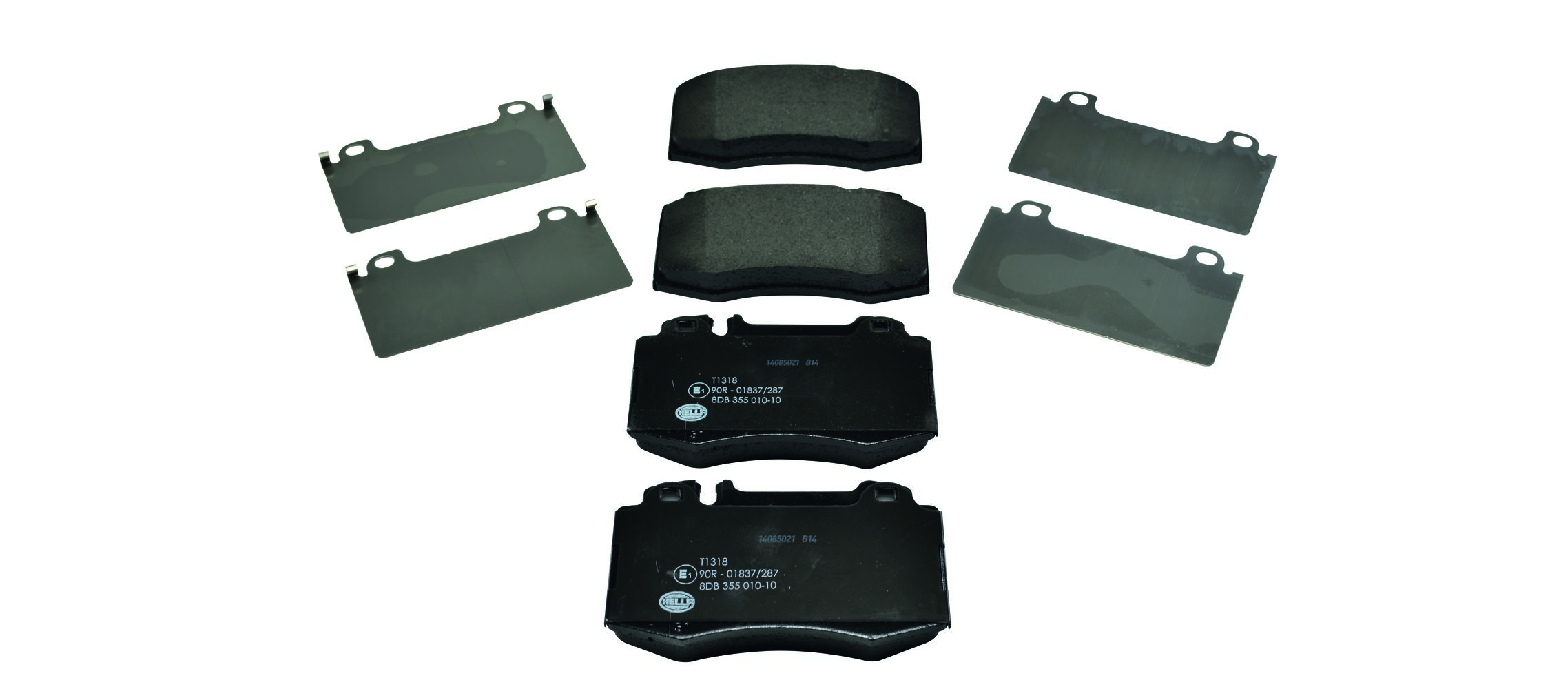 Brake Pad Set, disc brake - 8DB 355 010-101 HELLA