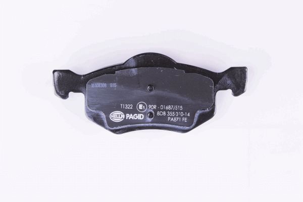 Brake Pad Set, disc brake - 8DB 355 010-141 HELLA