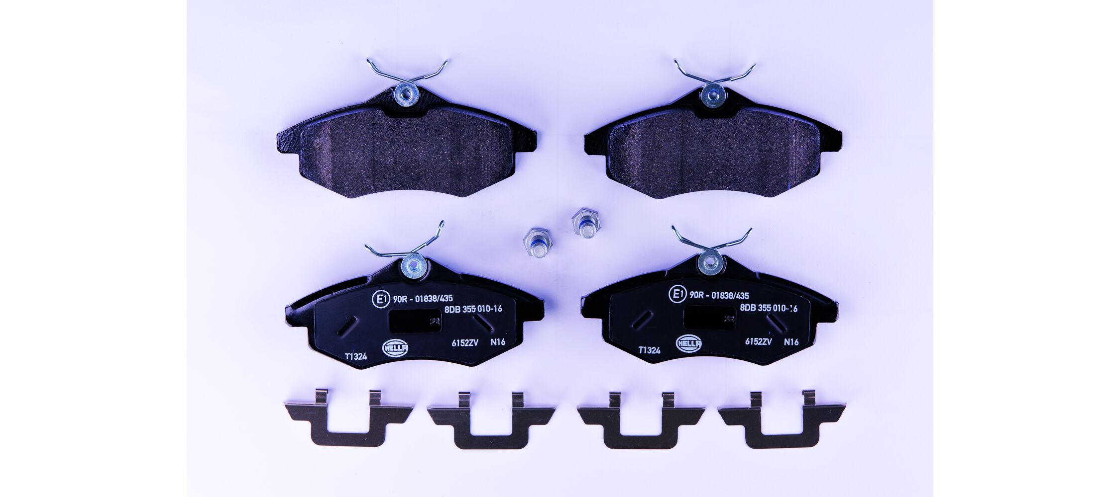 Комплект тормозных колодок, дисковый тормоз - 8DB 355 010-161 HELLA