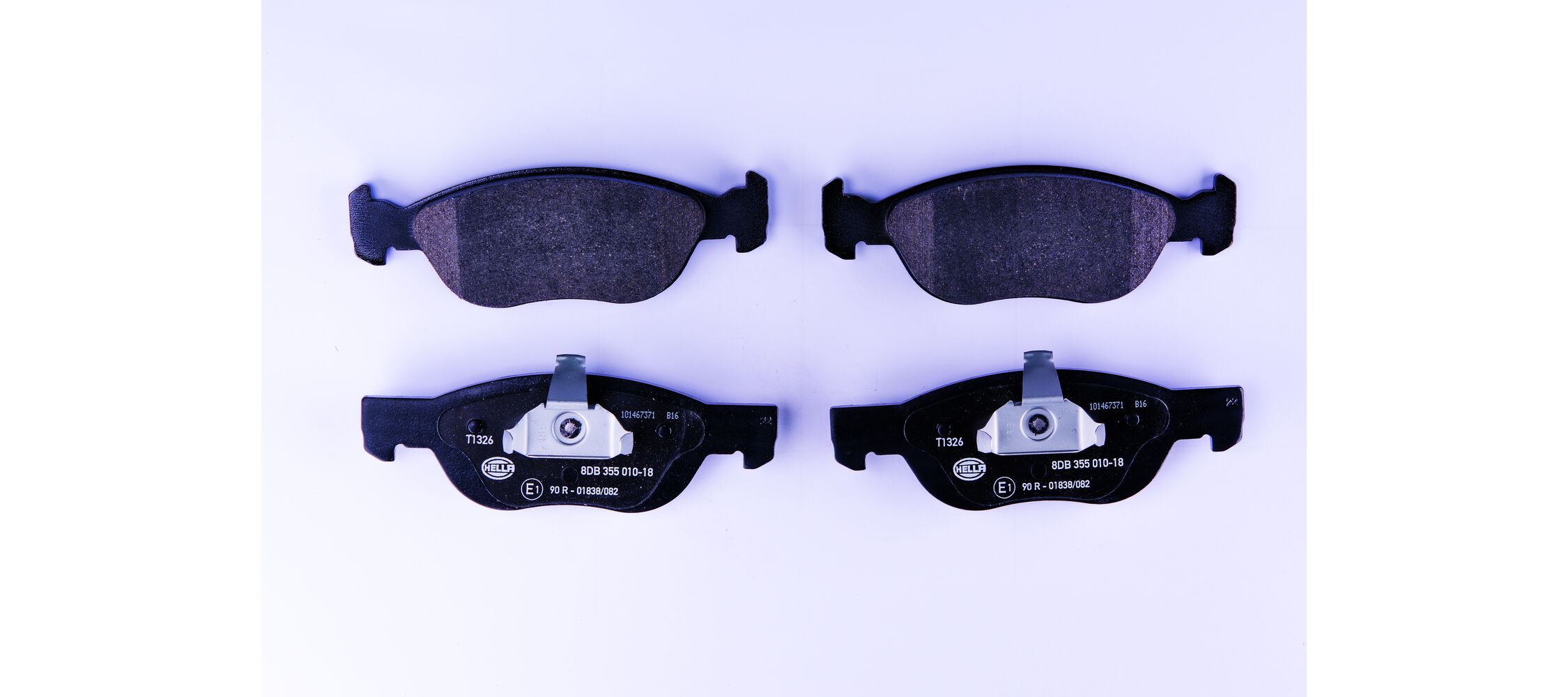 Brake Pad Set, disc brake - 8DB 355 010-181 HELLA