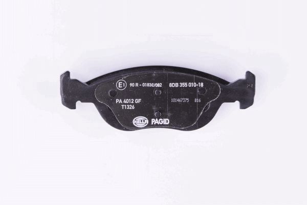 Brake Pad Set, disc brake - 8DB 355 010-181 HELLA