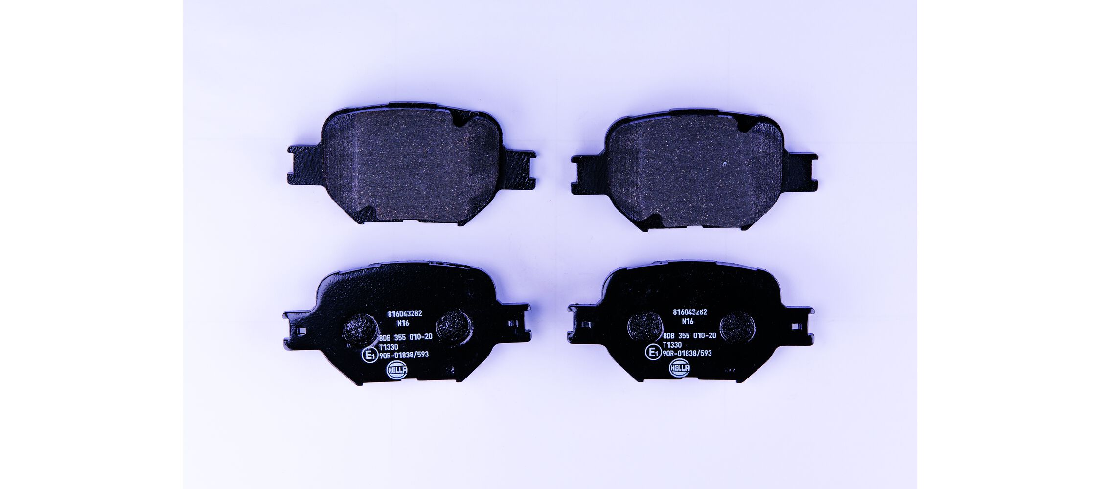 Комплект тормозных колодок, дисковый тормоз - 8DB 355 010-201 HELLA