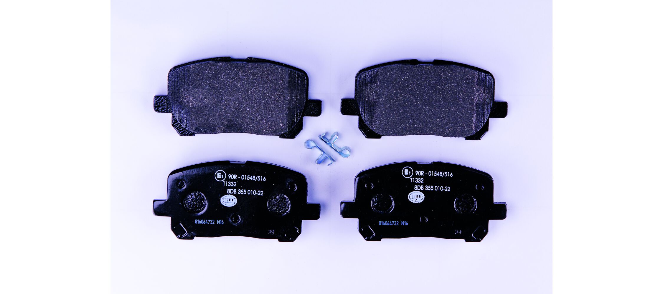Brake Pad Set, disc brake - 8DB 355 010-221 HELLA