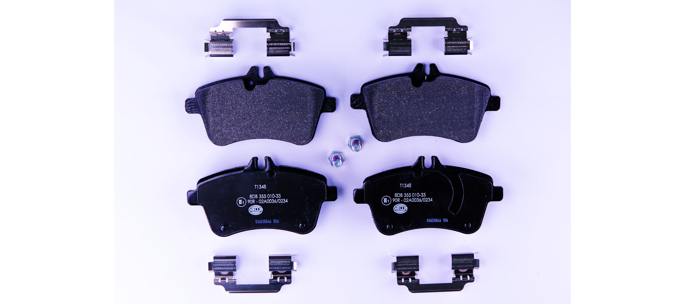 Brake Pad Set, disc brake - 8DB 355 010-331 HELLA