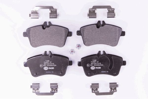 Brake Pad Set, disc brake - 8DB 355 010-331 HELLA