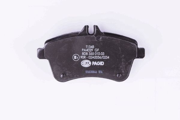 Brake Pad Set, disc brake - 8DB 355 010-331 HELLA