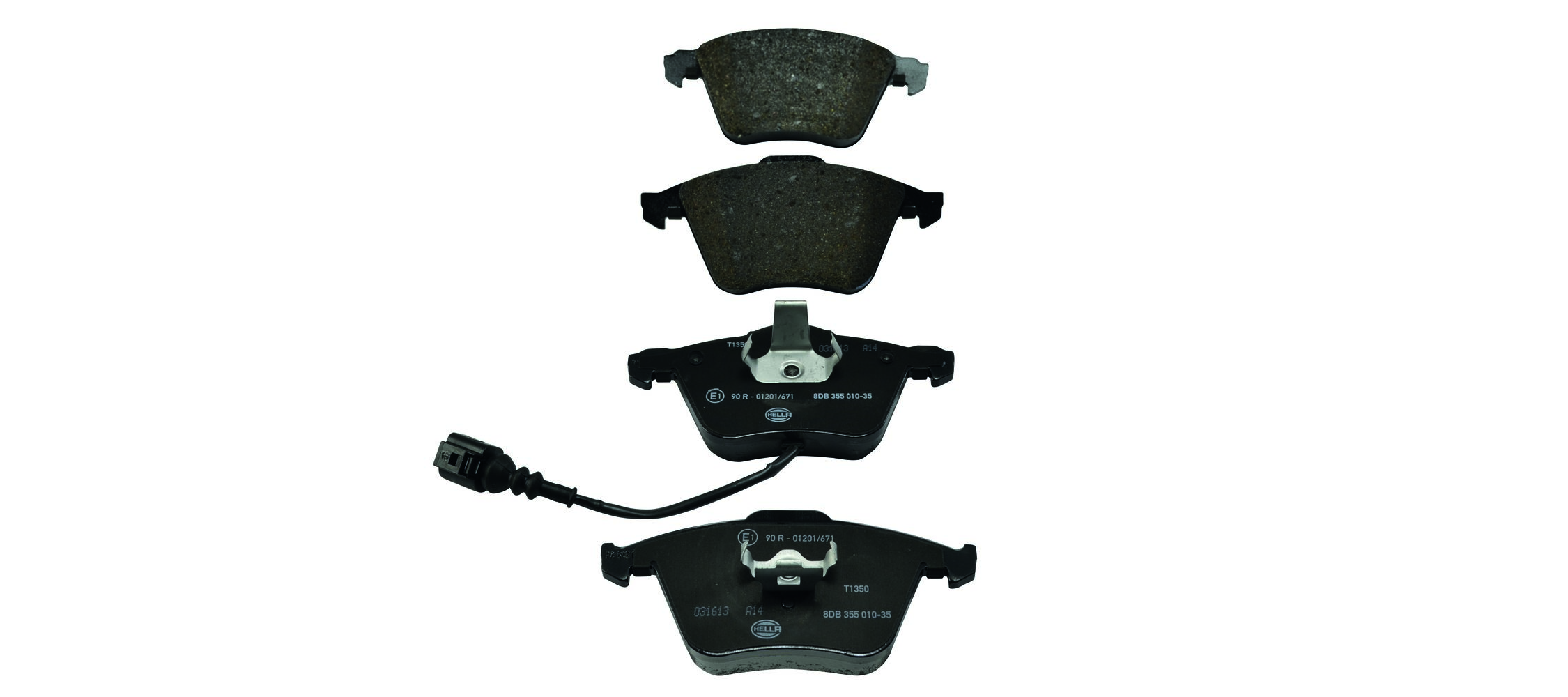 Brake Pad Set, disc brake - 8DB 355 010-351 HELLA