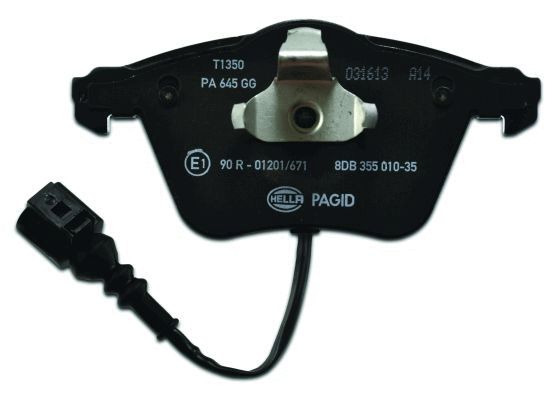 Brake Pad Set, disc brake - 8DB 355 010-351 HELLA