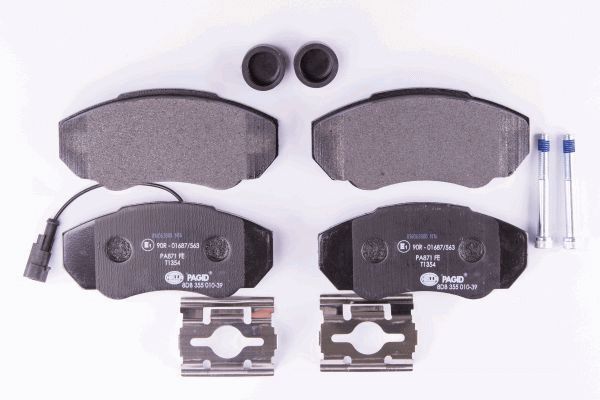 Brake Pad Set, disc brake - 8DB 355 010-391 HELLA