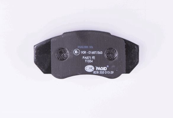 Brake Pad Set, disc brake - 8DB 355 010-391 HELLA
