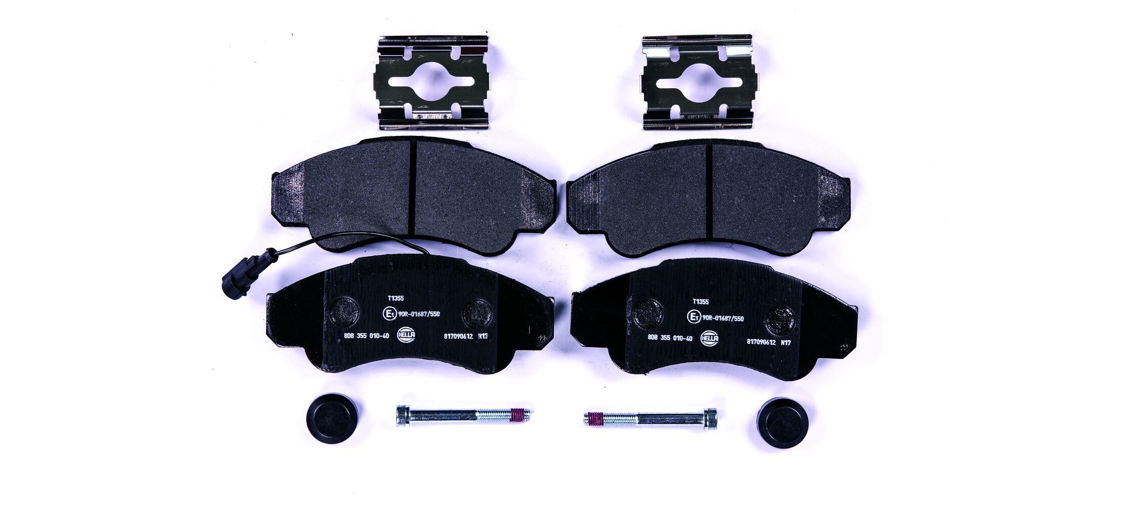 Комплект тормозных колодок, дисковый тормоз - 8DB 355 010-401 HELLA