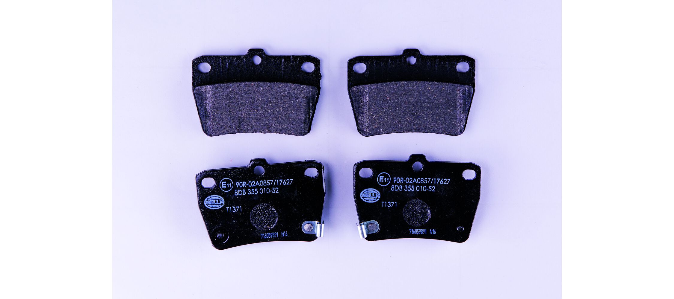 Kit pastiglie freno, Freno a disco - 8DB 355 010-521 HELLA