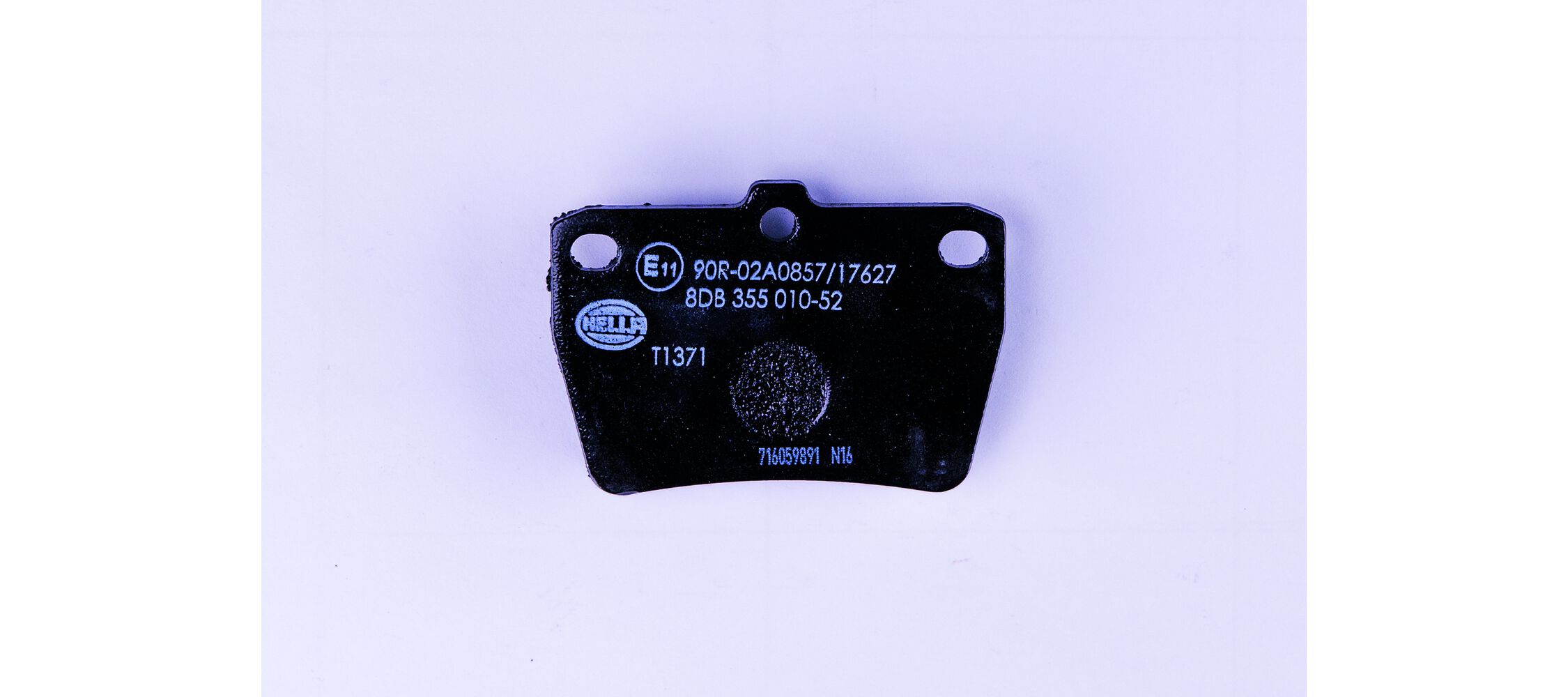 Brake Pad Set, disc brake - 8DB 355 010-521 HELLA